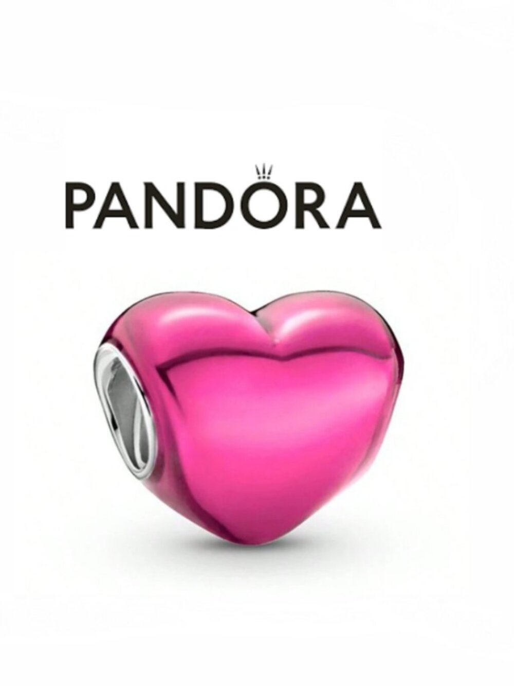 NWOT Pandora Pink mini Heart Charm